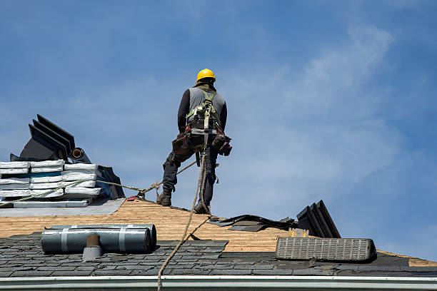 Professional Roof Installation technician working in Montezuma, NY
